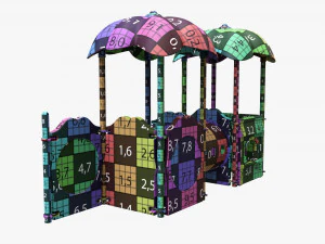 Outdoor kids playground 03 3D Model