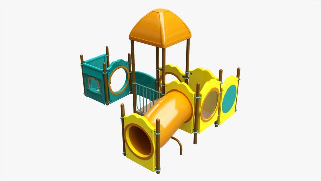 Outdoor kids playground 04 Modelo 3D .c4d .max .obj .3ds .fbx .stl .blend 