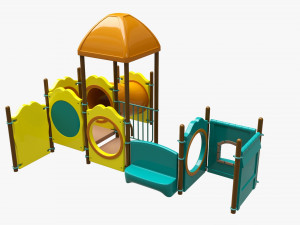 Outdoor kids playground 04 Modelo 3D