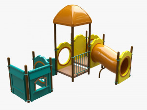 Outdoor kids playground 04 Modelo 3D