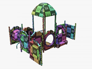 Outdoor kids playground 04 Modelo 3D
