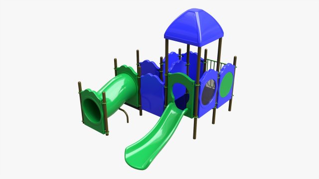 Outdoor kids playground 05 Model 3D .c4d .max .obj .3ds .fbx .stl .blend
