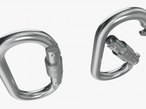 Oval shape climbing carabiners 3D 모델