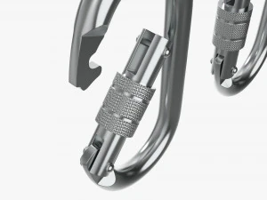 Oval shape climbing carabiners 3D Model