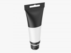 Paint plastic tube 01 3D Model