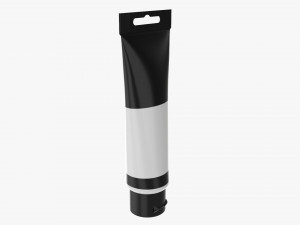 Paint plastic tube 01 3D Model