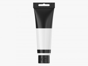 Paint plastic tube 01 3D Model