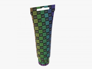 Paint plastic tube 01 3D Model