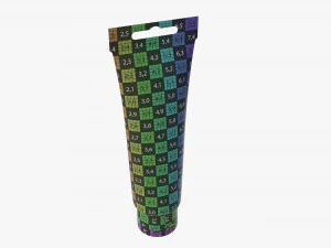 Paint plastic tube 01 3D Model