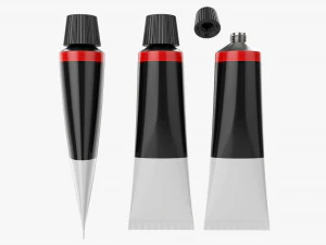 Boya teneke t&uuml;p 01 3D Model