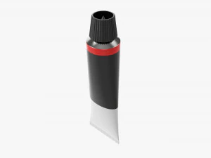 Paint tin tube 01 3D Model
