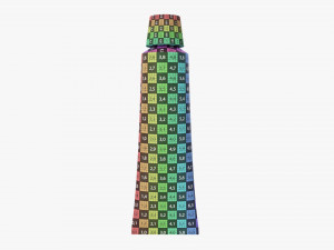 Paint tin tube 01 3D मॉडल