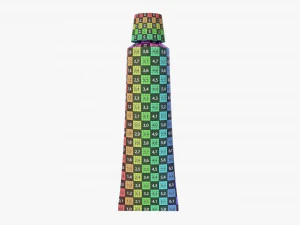 Paint tin tube 01 3D Model