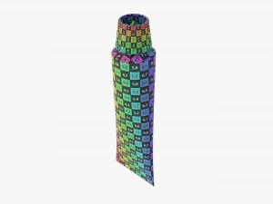 Paint tin tube 01 3D Model
