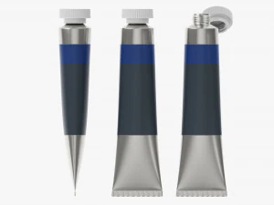 油漆锡管02 3D 模型