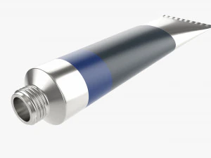 Paint tin tube 02 3D Model