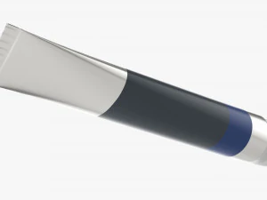 Paint tin tube 02 3D Model