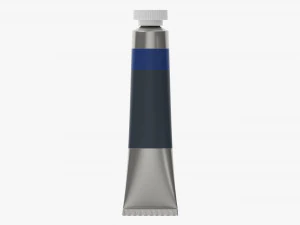 Paint tin tube 02 3D Model