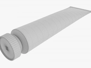 Paint tin tube 02 3D Model