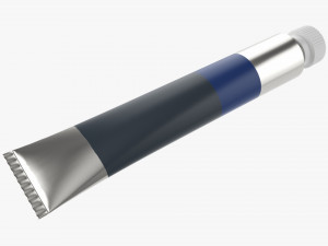 Paint tin tube 02 small 3D Model