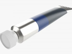 Paint tin tube 02 small 3D Model