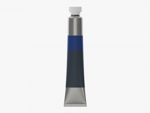 Paint tin tube 02 small 3D Model