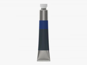 Paint tin tube 02 small 3D Model