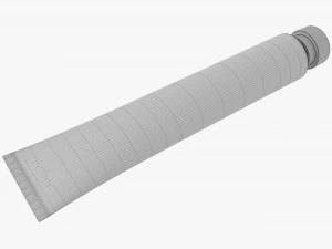 Paint tin tube 02 small 3D Model