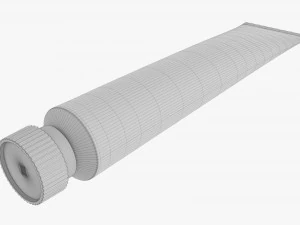 Paint tin tube 02 small 3D Model