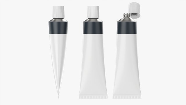 Paint tin tube 03 3D मॉडल .c4d .max .obj .3ds .fbx .stl .blend 