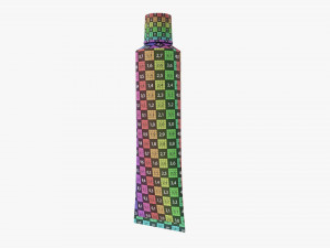 Paint tin tube 03 3D मॉडल