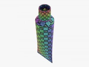 Paint tin tube 03 3D Model