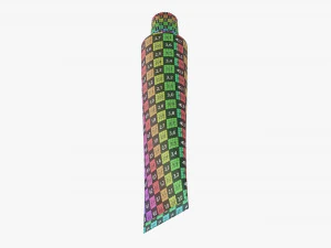Paint tin tube 03 3D Model