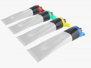 Verfblikjes gingen open 3D Model