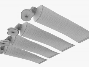 Verfblikjes gingen open 3D Model