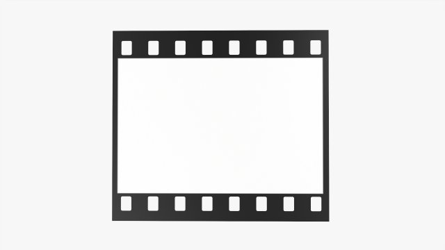 Photographic film mockup 01 3D 모델 .c4d .max .obj .3ds .fbx .stl .blend 