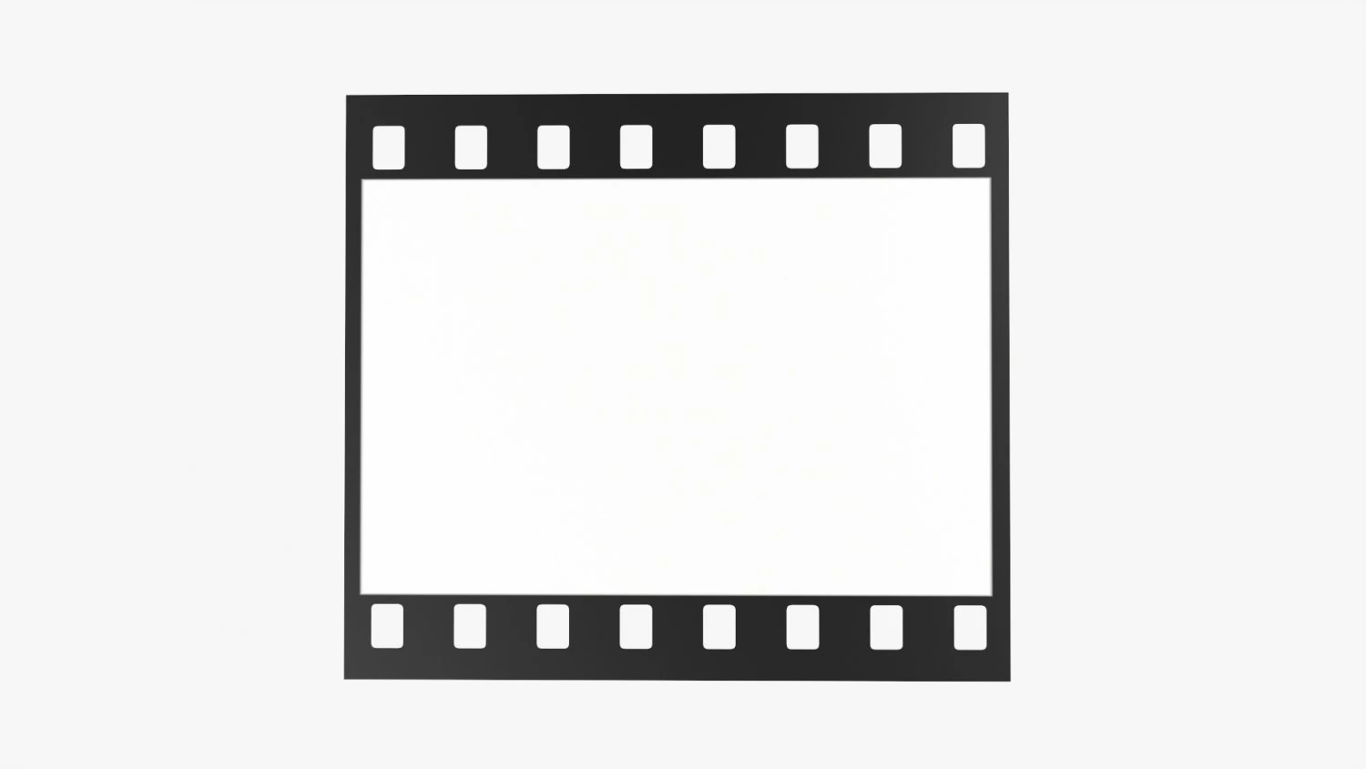 Photographic film mockup 01 3D Model .c4d .max .obj .3ds .fbx .stl .blend 