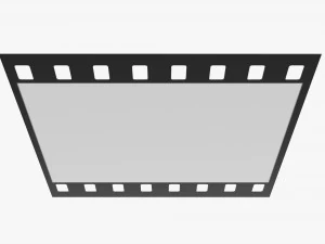 Photographic film mockup 01 3D Model