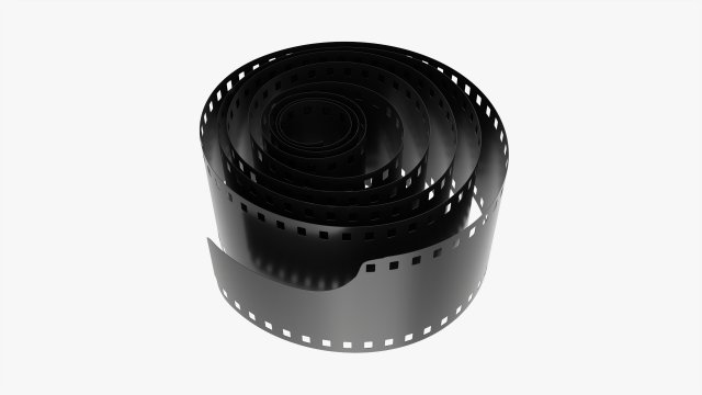 Photographic film roll Modelo 3D .c4d .max .obj .3ds .fbx .stl .blend 