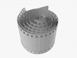 Photographic film roll small 3D Model