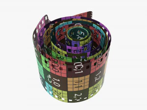 Photographic film roll small 3D Model