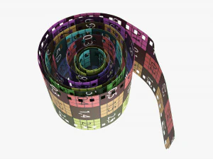 Photographic film roll small 3D Model
