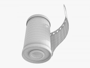 Photographic film with cassette 3D Model