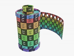 Photographic film with cassette 3D Model