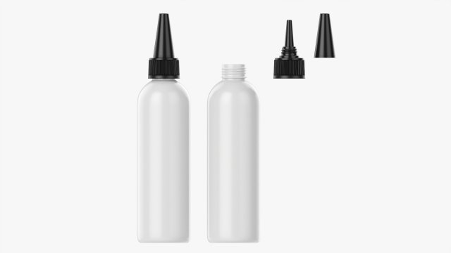 Plastic bottle mockup 01 3D Модель .c4d .max .obj .3ds .fbx .stl .blend 