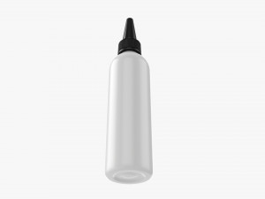 Plastic bottle mockup 01 3D Модель