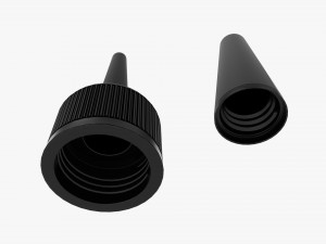 Plastic bottle mockup 01 3D Модель