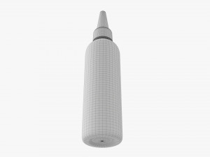 Plastic bottle mockup 01 3D Модель