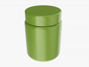 Barattolo di plastica per Mockup 03 Modello 3D