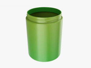Plastic Jar for Mockup 06 3D Model